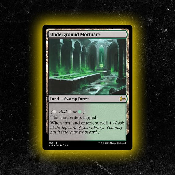 Underground Mortuary - Custom Proxy Commander Card - Etsy