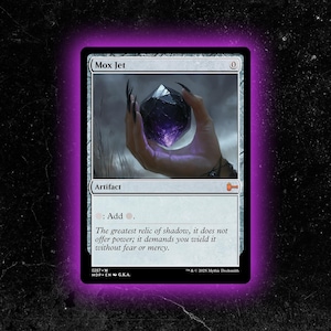 Mox Jet - Custom Proxy MTG Card - High-Quality, Durable, and Affordable!