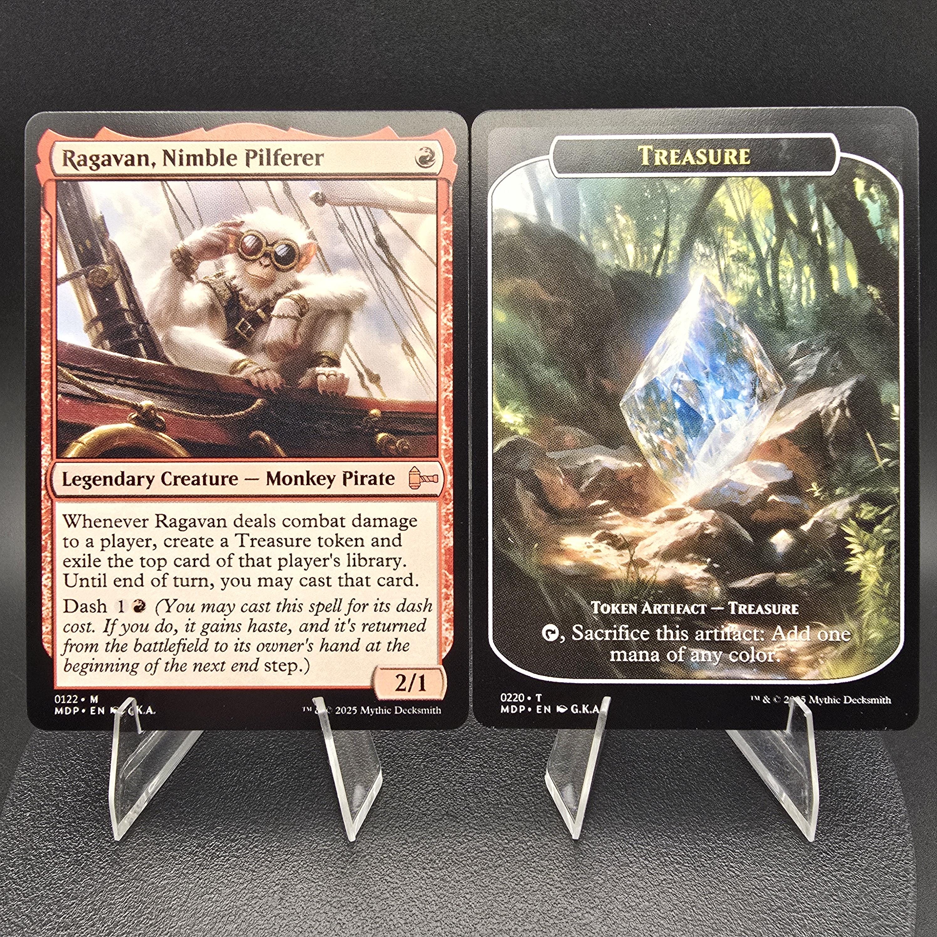 Create Ragavan Token Ragavan, Nimble Pilferer + Treasure Token - Custom Proxy Commander Card ...