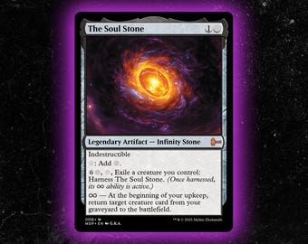 The Soul Stone (pre-order) | Serialized Foil Proxy Card - Etsy