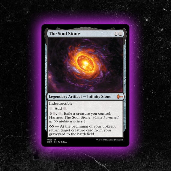 The Soul Stone - Custom Proxy Commander Card - Etsy Canada
