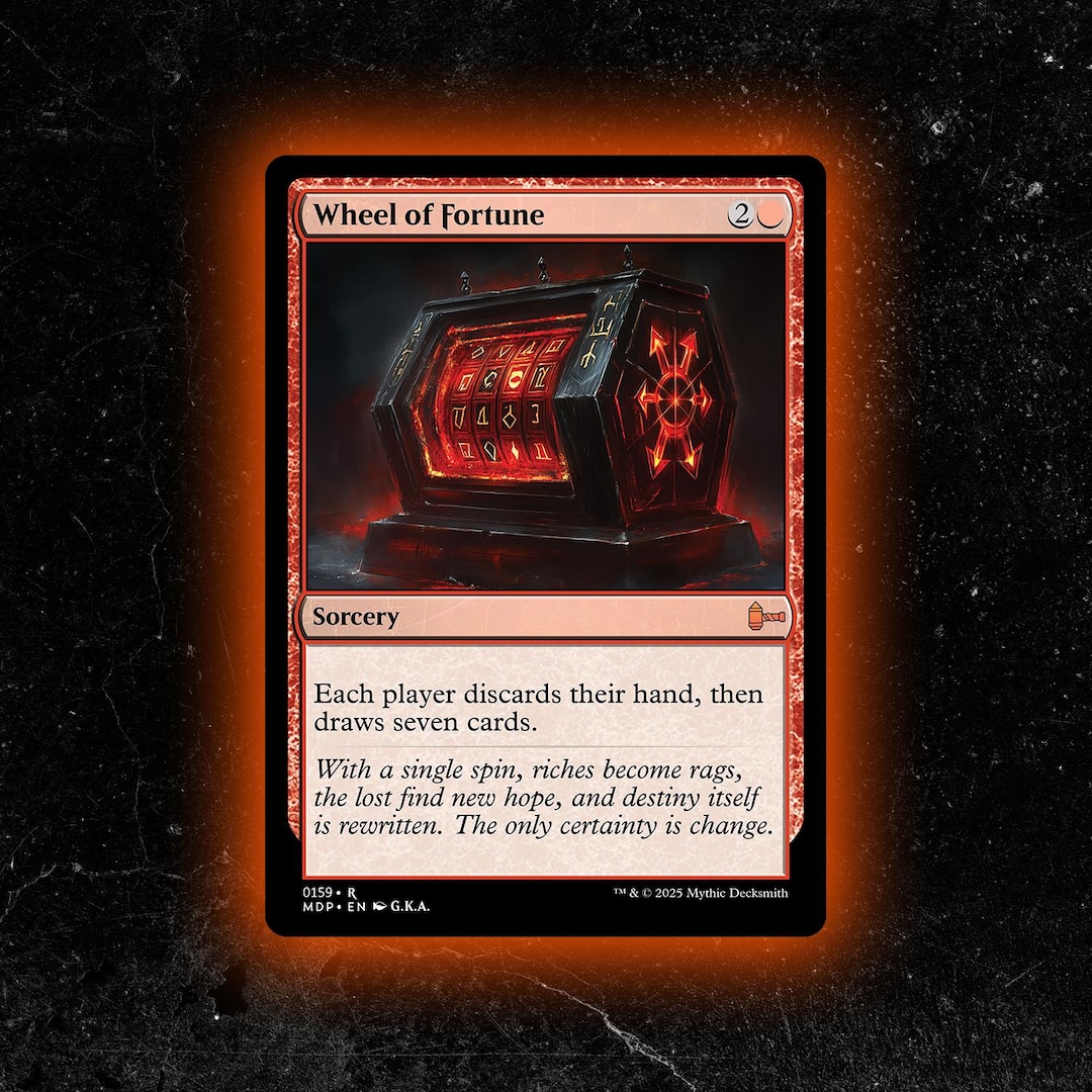 red wheel cards mtg of Fortune You could win a pointy sitck Wheel of Fortune - Custom