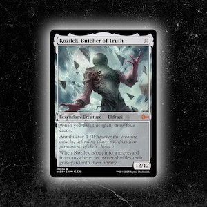 Kozilek, Carnicero de la Verdad - Tarjeta proxy personalizada de Magic: The Gathering: ¡de alta calidad, duradera y asequible!