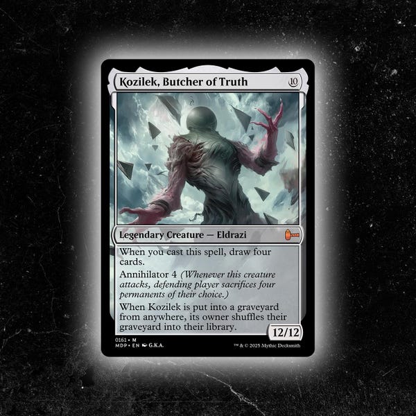 Kozilek, Butcher of Truth - Custom Proxy Commander Card