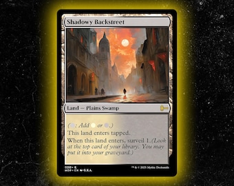 Shadowy Backstreet - Tarjeta de comandante proxy personalizada