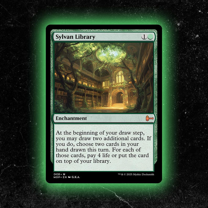 Sylvan Library - Custom Proxy Commander Card - Etsy