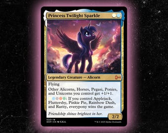 Principessa Twilight Sparkle - Carta Comandante Proxy Personalizzata