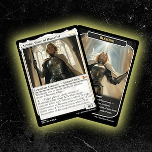 Amelie, Stimme von Hamatiel + Segens-Token - Original Magic: The Gathering Karte - Hochwertig, Langlebig, und Erschwinglich!