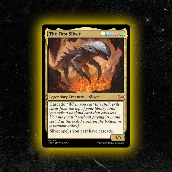The First Sliver - Custom Proxy Commander Card - Etsy