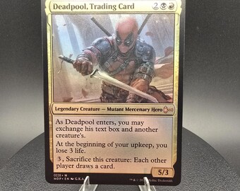 Deadpool, Trading Card - Custom Proxy Commander Card - Etsy