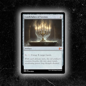 Candelabra of Tawnos  MTG プレイマット サイン入り Candelabra Of Tawnos Antiquities ENGLISH Played MTG Magic