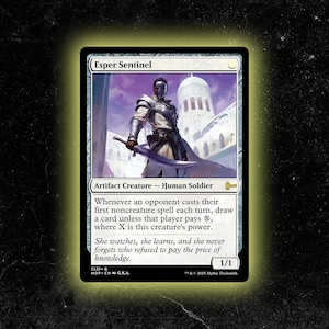 Esper Sentinel - Tarjeta proxy personalizada de Magic: The Gathering: ¡de alta calidad, duradera y asequible!