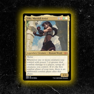 Tifa, Martial Artist - Custom Proxy MTG Card - High-Quality, Durable, and Affordable!