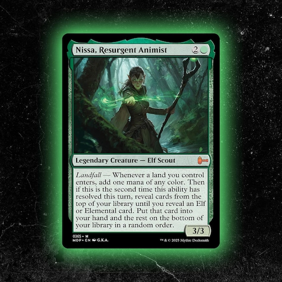 Nissa, Resurgent Animist - Custom Proxy Commander Card - Etsy
