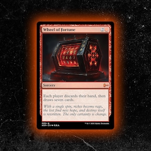 Rueda de la fortuna - Carta proxy personalizada de Magic: The Gathering: ¡de alta calidad, duradera y asequible!