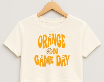 Laranja no dia do jogo | Camiseta cropped inspirada no Tennessee Vols