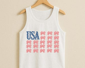 USA Bow Flag Tank | Unisex Comfort Colors