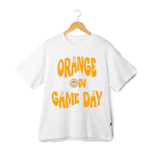 Tennessee Vols Inspired &quot;Orange on Game Day&quot; Retro Print Unisex Comfort Colors T-Shirt