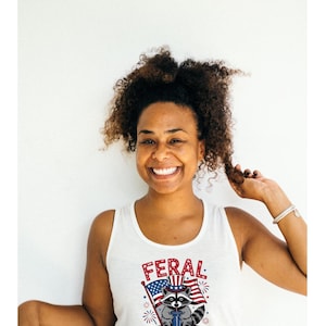 Feral, but Free Funny America Comfort Colors Tank