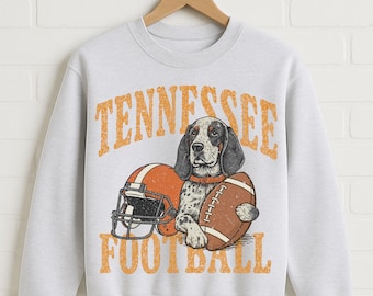 Tennessee fotbollströja | Vintage rökig maskotdesign