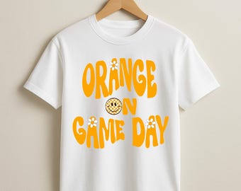 Laranja no dia do jogo | Camiseta retrô inspirada no Tennessee Vols