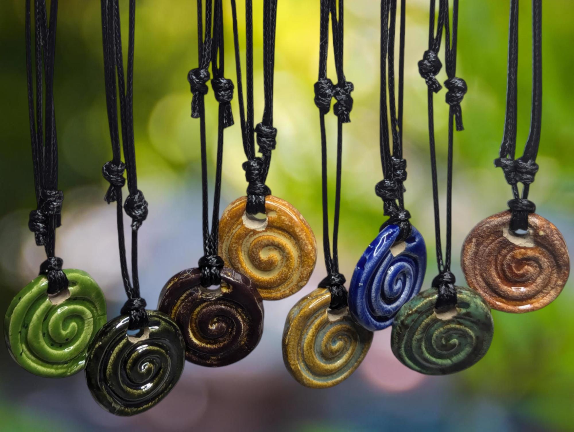 Pendentif Fantaisie Vintage – Mélange Céramique, Verre Et Métal – Pour Femme – Occasion