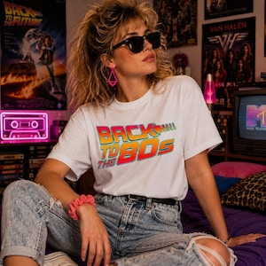 80s Retro T-Shirt: Back to the Future Inspired Design