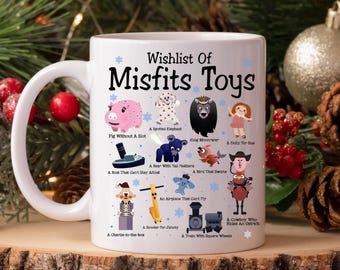 Misfit Toys Christmas Mug, Holiday Drinkware