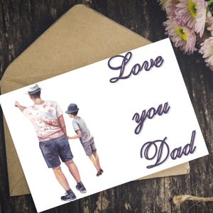 La sorpresa perfecta para el Día del Padre: tarjeta de Papá y Bebé, Descarga instantánea, Homenaje al Mejor Papá del Mundo, Tarjeta del Día del Padre, Papá te amo
