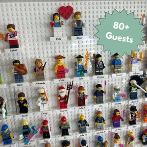 Wedding Guestbook made of LEGO Bricks! For 80 to 200 Guests! Personalized LEGO Minifigures and Accessories for each guest! Special Event