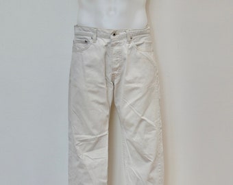 Vintage LEVI'S SILVERTAB 90's white denim jeans pants Guy's Fit 32 inch waist