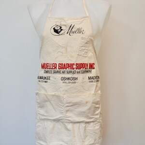 GOOD PRINT 60's〜 VINTAGE WORK APRON USA VINTAGE WORKWEAR CRAFTSMAN APRON — Victory Barber & Brand