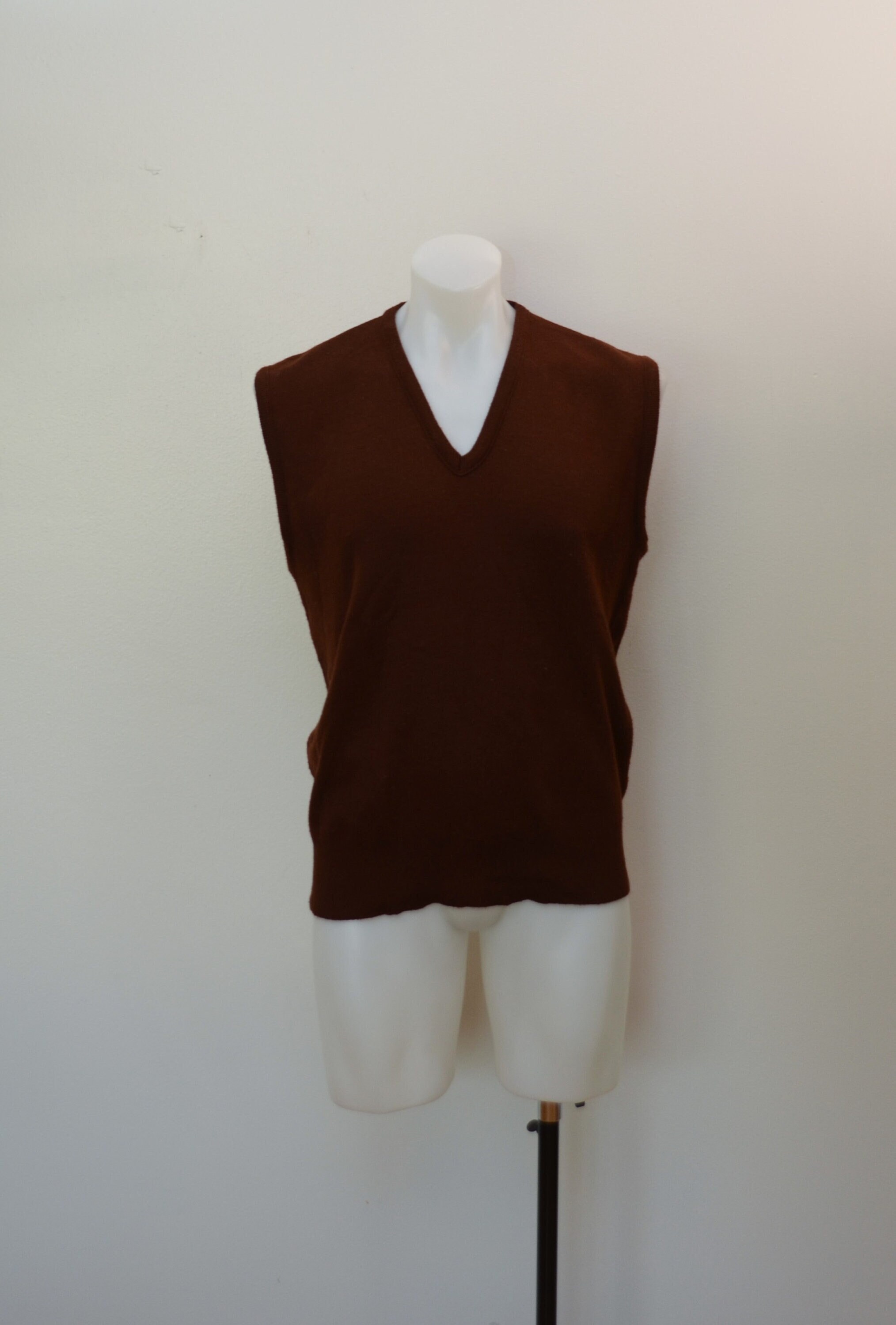 Brown Sweater Vest 