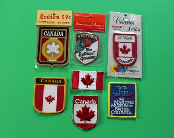 on sale Vintage Lot of Sew-on Canada Patches and Emblem New in Package