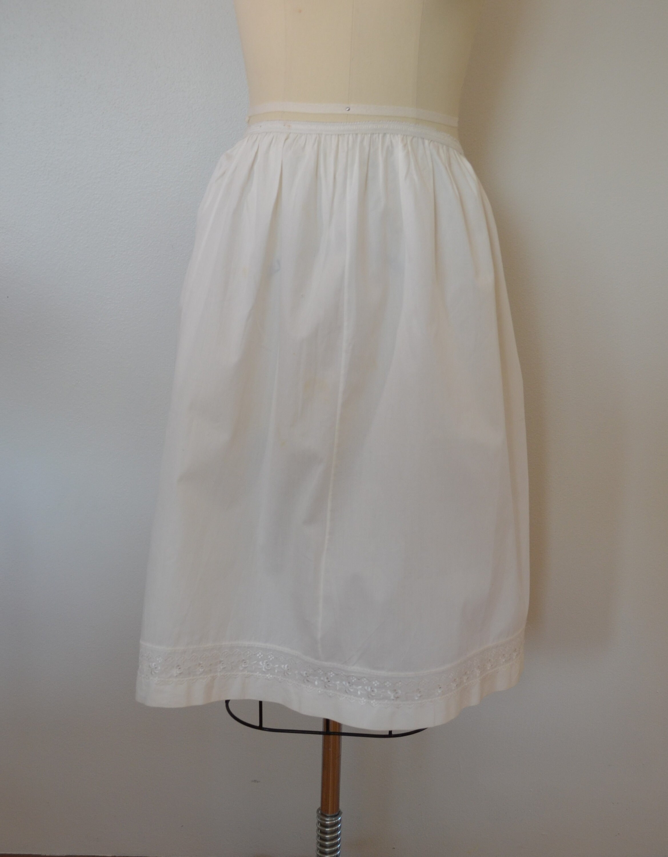 Vintage Women's Cotton Half Slip FigureFit Approximate Etsy