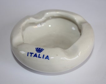 Vintage Italia Ceramic Ashtray Souvenir Advertising Ashtray