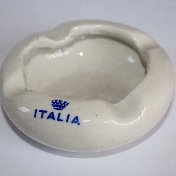 Cenicero de cerámica vintage Italia Cenicero publicitario de souvenirs