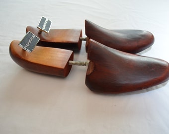 Echarpe à chaussures en bois vintage par Florsheim Embauchoirs en bois massif