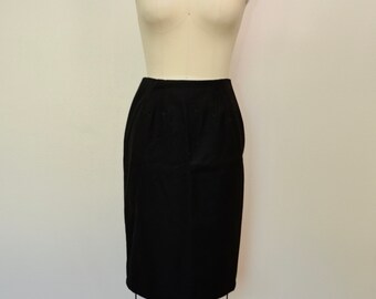 on sale Vintage Wool PENCIL SKIRT size 12 made in USA