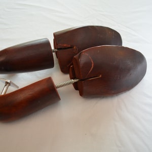 on sale Vintage Wood Shoe Stretcher by Florsheim Solid Wood Shoe Trees image 4