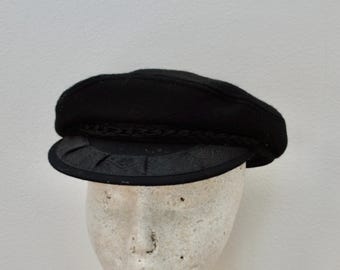 on sale Vintage GREEK Fisherman's Cap WOOL fishing hat sz 7 1/2 made in GREECE