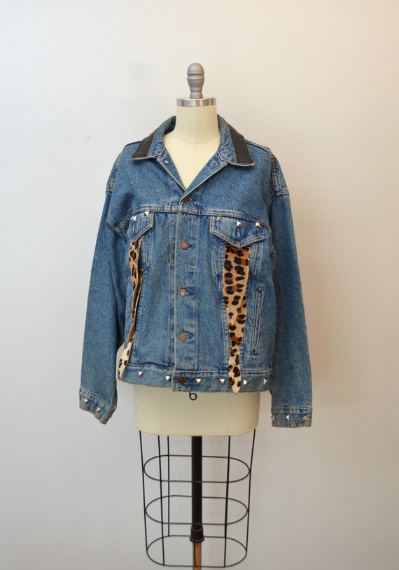 on SALE Vintage Denim Jean Jacket Upcycled Levi's 