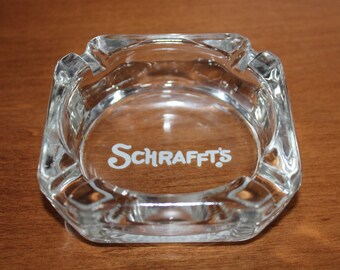 Vintage Schrafft's Ashtray from Boston and New York Candy Company, Bakery, and Restaurant Advertising Ashtray
