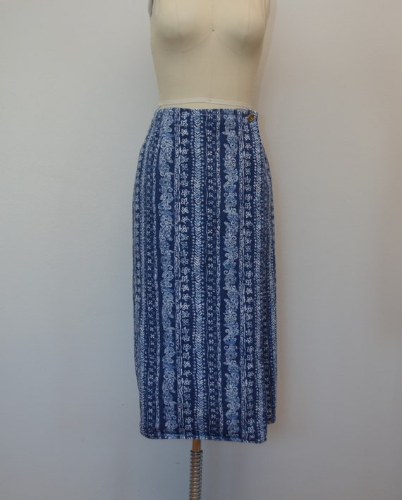 on sale Vintage Denim Skirt Vivaldi Jeanswear Siz… - image 1