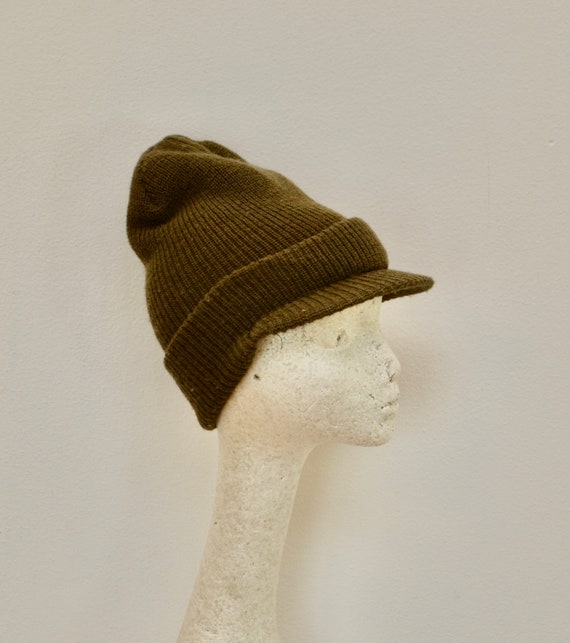ARMY Watch Cap Hat Army Green Wool 