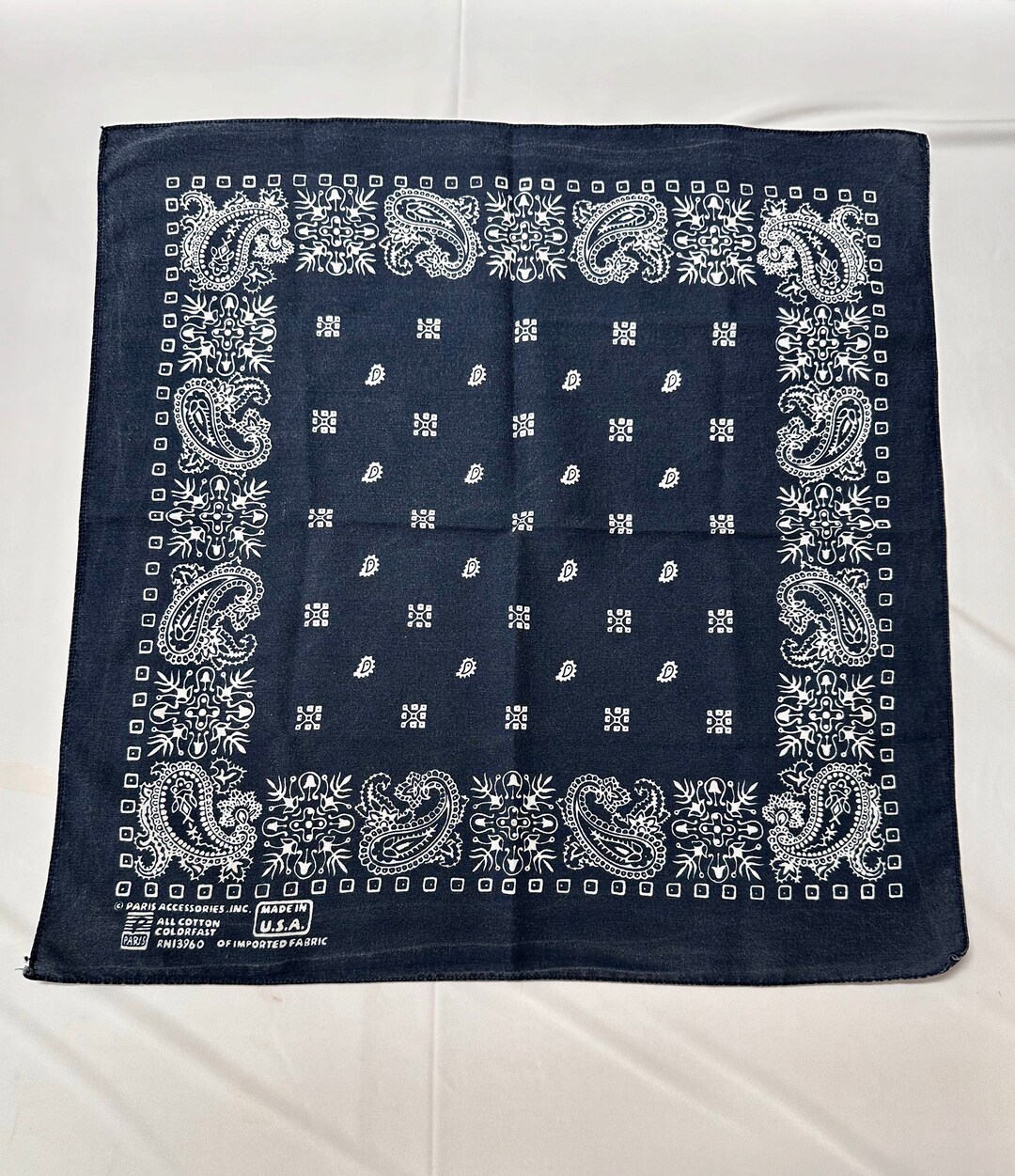 Vintage 1950’s Blue Fast Color Bandana