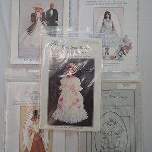 Easy Sew Designs Brown House Doll Clothes Patterns for 11 - 27 Inch Dolls - Choice of Pattern