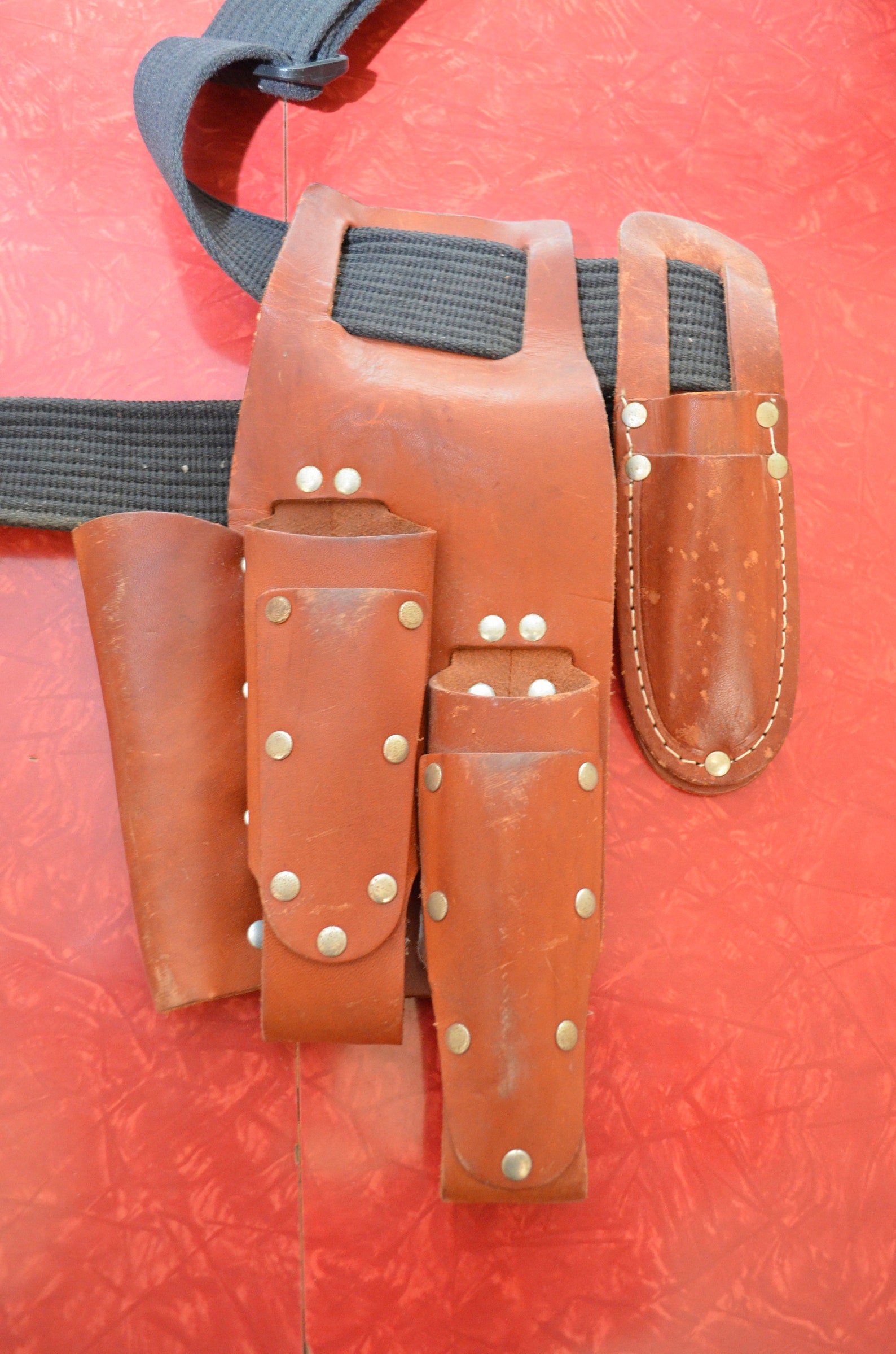 Vintage LEATHER TOOL BELT Etsy
