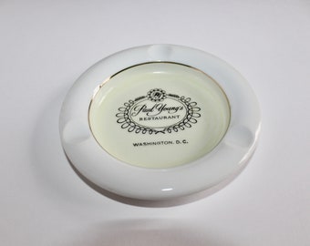 Vintage PAUL YOUNG'S RESTAURANT ceramic ashtray advertising Washington Dc