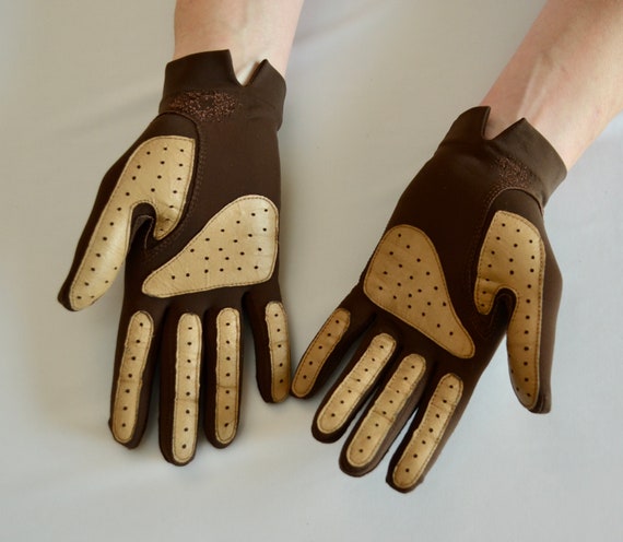 Vintage FOWNES ladies formal driving gloves ONE s… - image 2